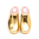 Malmo Gold Clogs