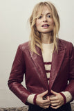 Phoebe Cropped Leather Jacket