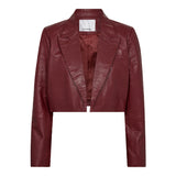 Phoebe Cropped Leather Jacket