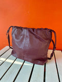Lara Leather Drawstring Bag