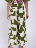 Abstract Palazzo Trousers