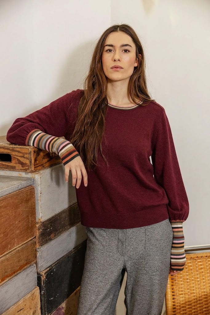 Sigga Burgundy Top