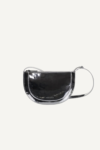 Farou Metallic Half Moon Bag