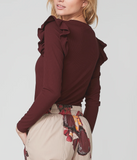 Mulberry Frill Top