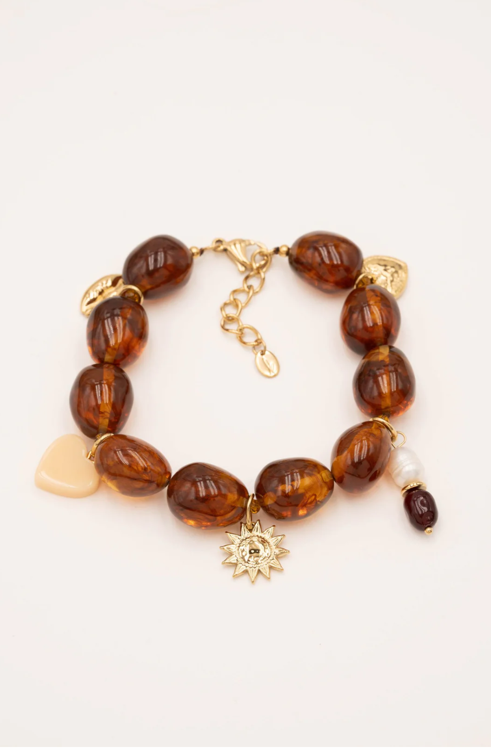 Amber Charm Bracelet