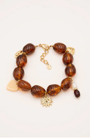 Amber Charm Bracelet