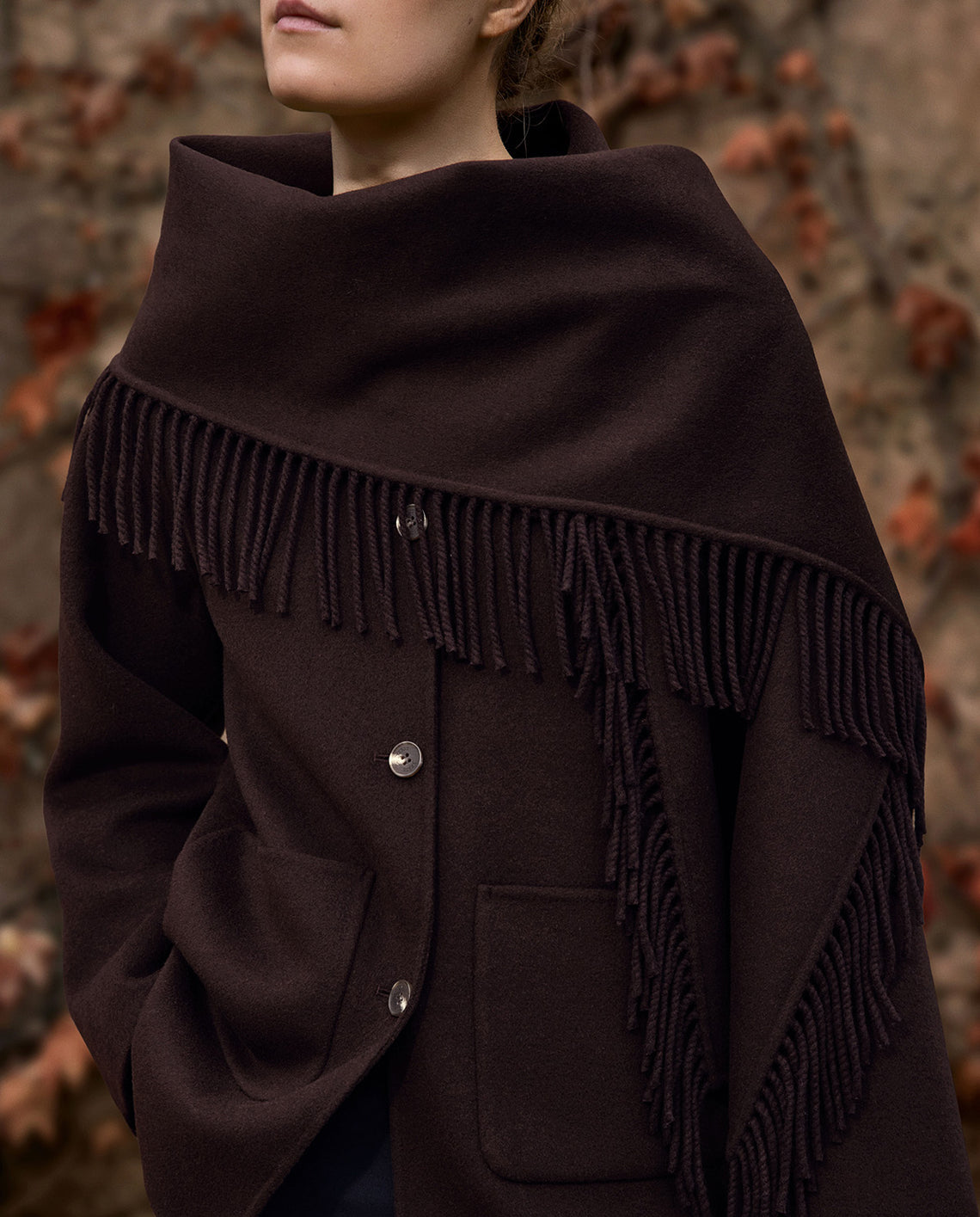 Chocolate Coat and Scarf