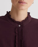 Aubergine Ruffles Shirt
