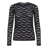 Black Penola Sheer Top