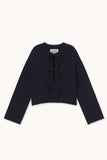 Navy Bow Tie Cardigan