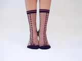 VETRATA VIOLETTE polka dot socks
