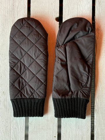 Damier Mittens Black