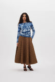 Chestnut Bisharo Skirt