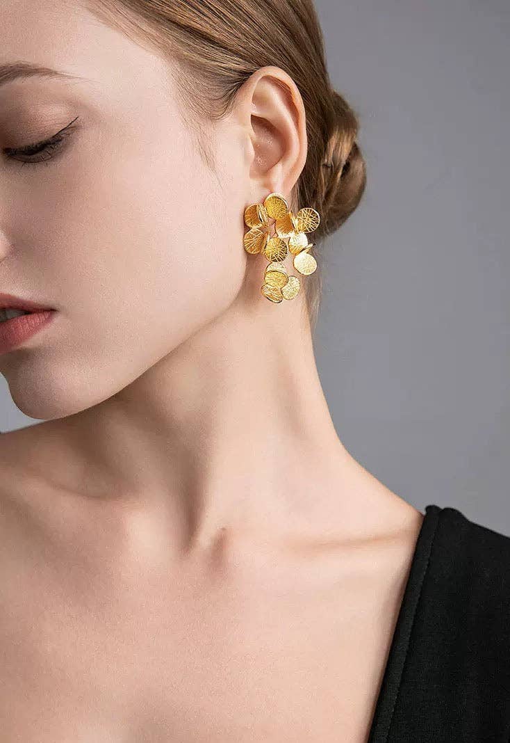 Golden Bouquet Earrings