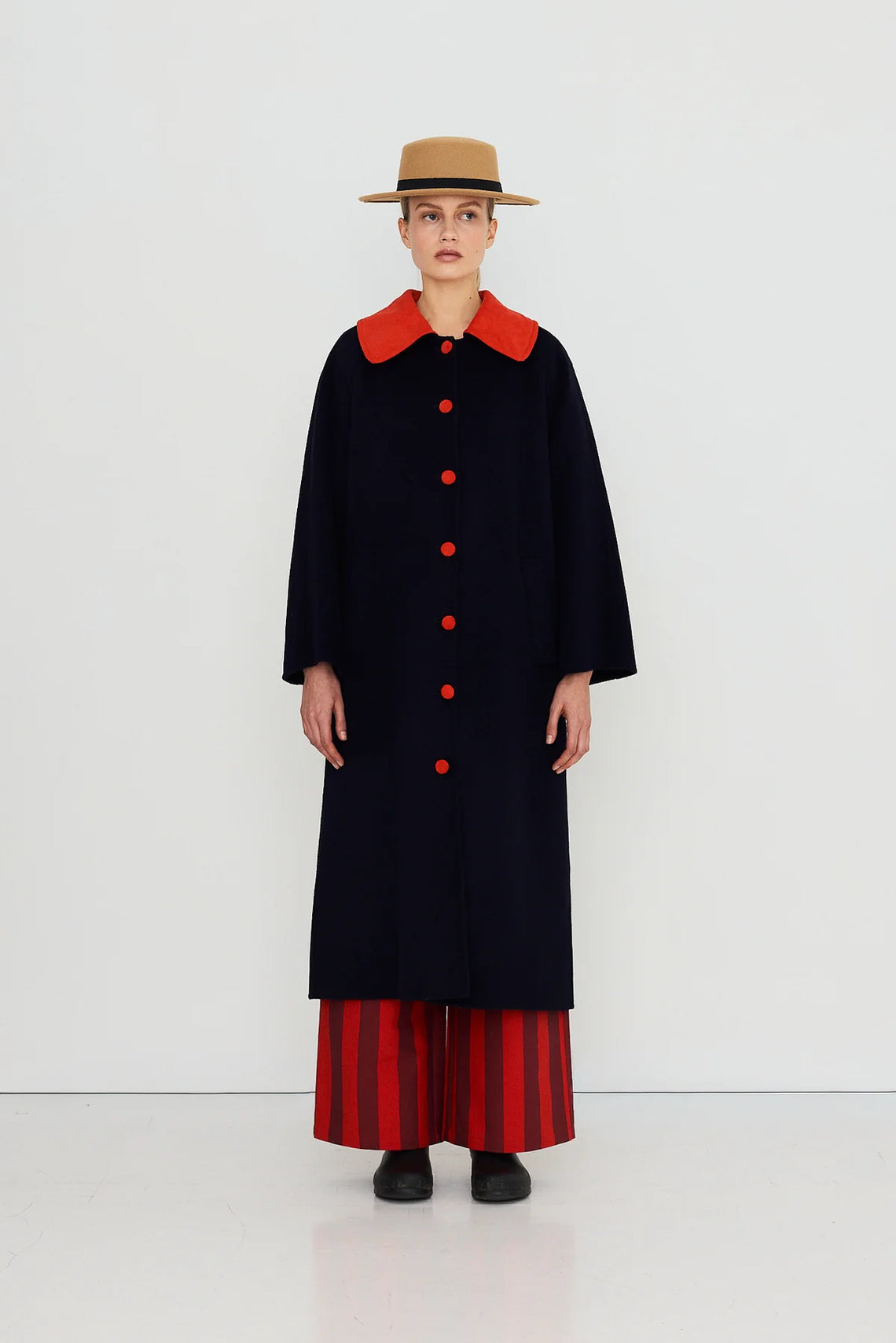 Red Collar Coat