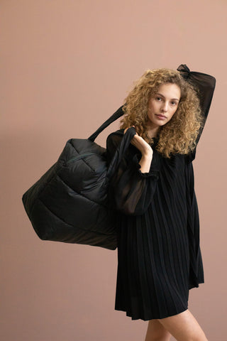 Black Puffy Weekend Bag