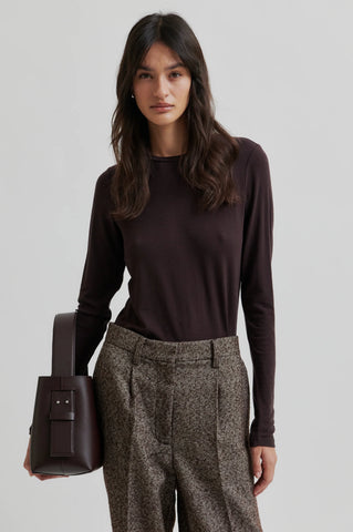 Chocolate Merino Top