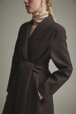 Chocolate Sash Coat