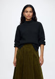 Olive Corduroy Skirt