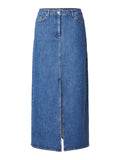 Marine Blue Denim Skirt