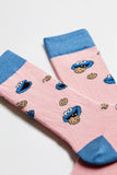 Cookie Monster Pink Organic Socks