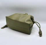 Leather Drawstring Bag