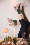 SAMBA VERTE  glitter socks