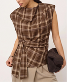 Dagny Check Top