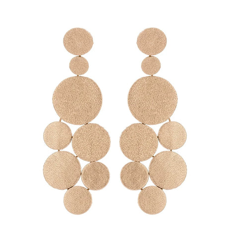 Dot Leather Earrings