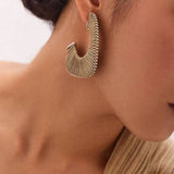 Oversized Leather Hoop Earrings