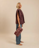 Brooklyn Burgundy Sleeveless Kimono