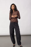Chocolate Penola Sheer Top