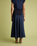 Knit and Satin Skirt
