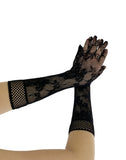Floral Net Gloves