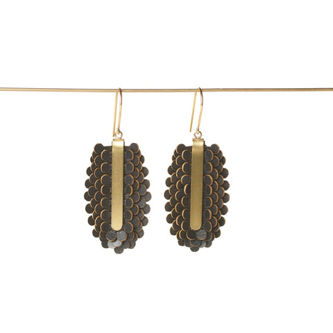Pilea Espresso Earrings