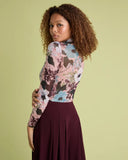 Pink Anemone Mesh Top