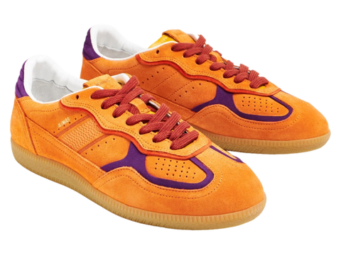 Rife Orange Suede Trainer