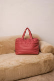 Red Wood Puffy Weekend Bag