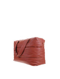 Red Wood Puffy Weekend Bag