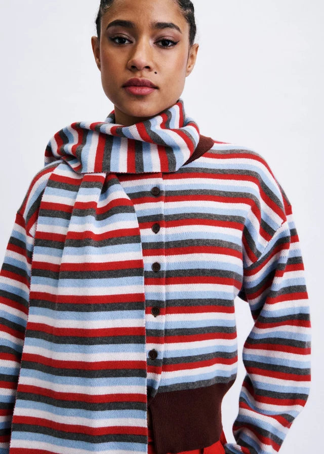 Shibuyu Cardigan & Scarf Set