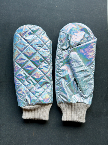 Damier Mittens Silver