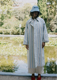 Striped Trench Coat