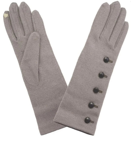 Mid Length Wool Mix Gloves