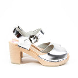 Silver Clog Sandals
